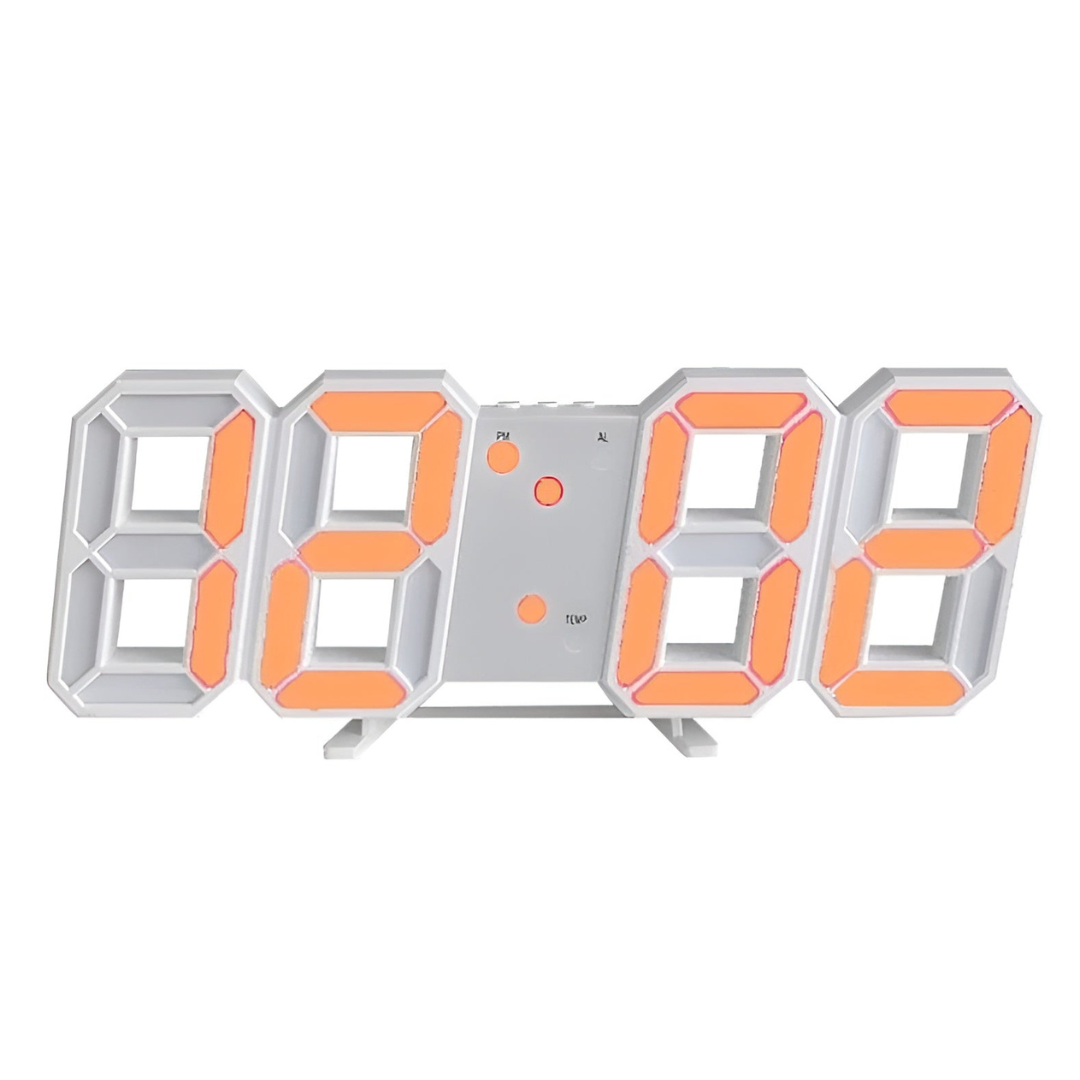 3D LED Digital Wall Clock with Large Display for Modern Interior Spaces
