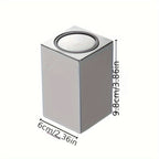 Stainless Steel Toothpick Dispenser with Push Button for Hygienic Table Use