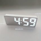 LED Digital Alarm Clock with Large Display and Adjustable Brightness
