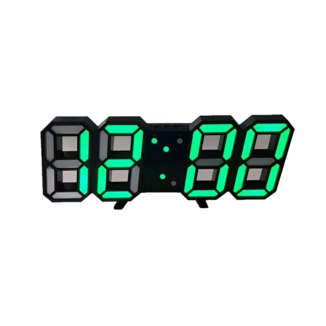 3D LED Digital Wall Clock with Large Display for Modern Interior Spaces