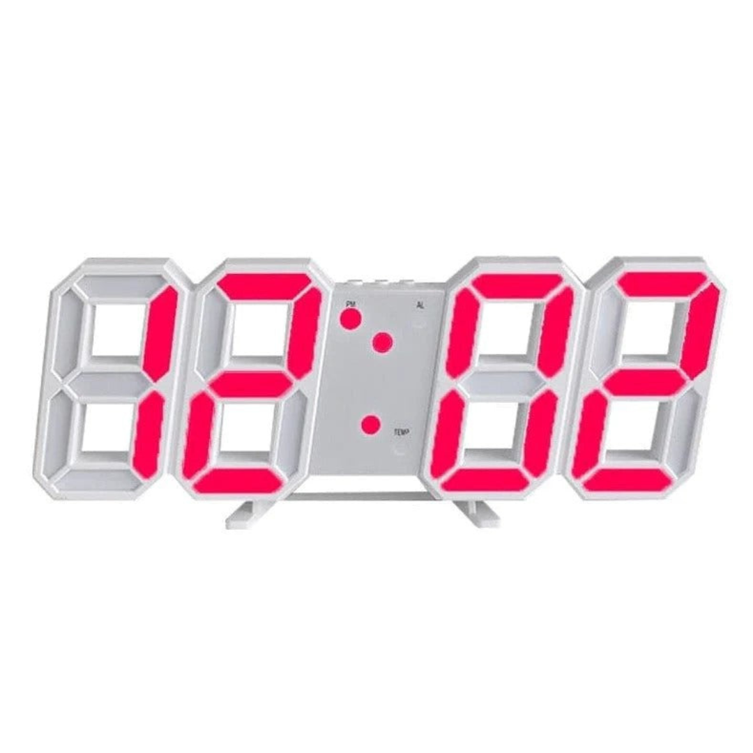 3D LED Digital Wall Clock with Large Display for Modern Interior Spaces