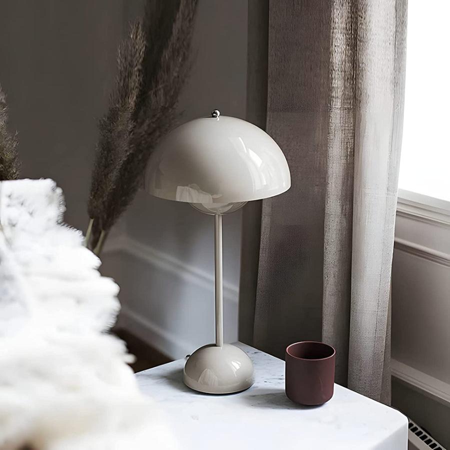 Mushroom Shaped Table Lamp with Dome Shade