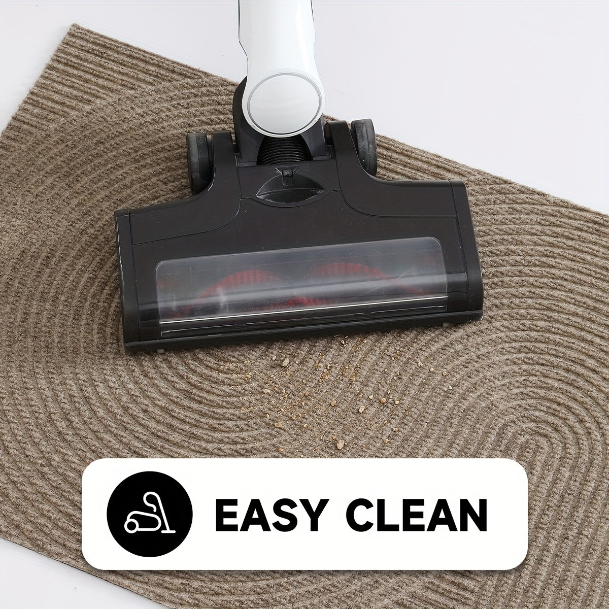 Rectangular Entrance Door Mat with Raised Circular Pattern