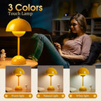 Mushroom Shaped Table Lamp with Dome Shade