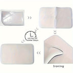 Oval Anti-Slip Bathroom Mat Set with Pebble Texture