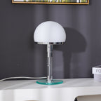 Glass Globe Table Lamp with Metal Base