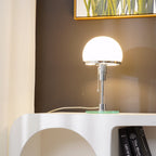 Glass Globe Table Lamp with Metal Base