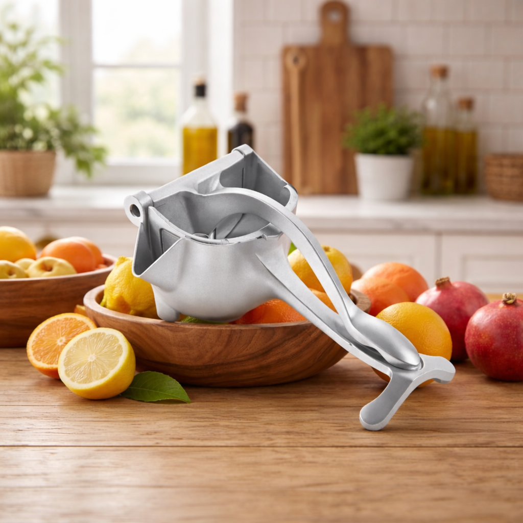 Manual Citrus Juicer with Lever Press for Fruits