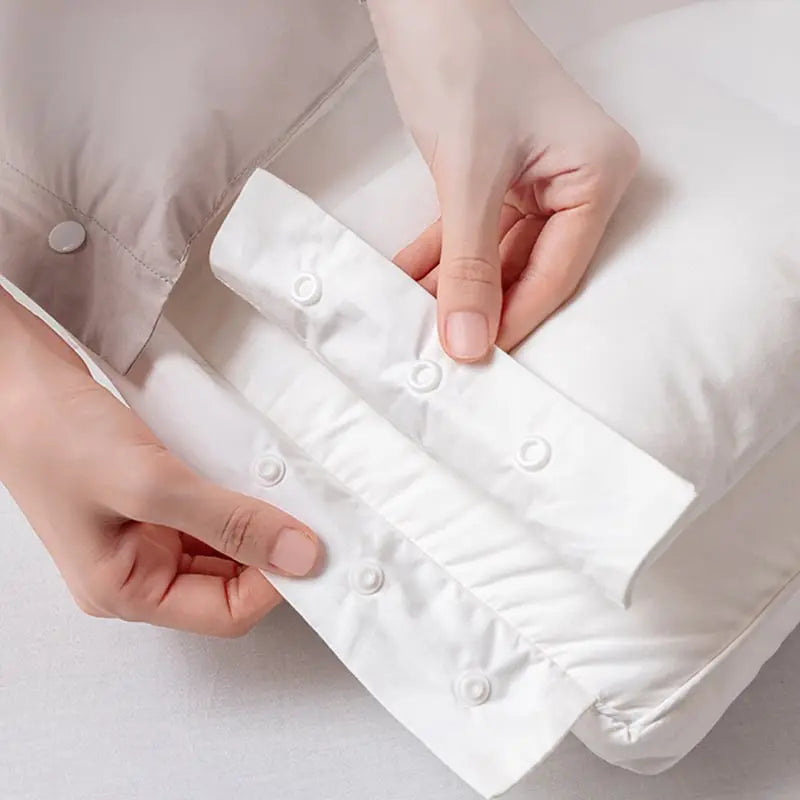 Adjustable Neck Support Pillow with Layered Cushion for Sleeping