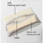 Adjustable Neck Support Pillow with Layered Cushion for Sleeping