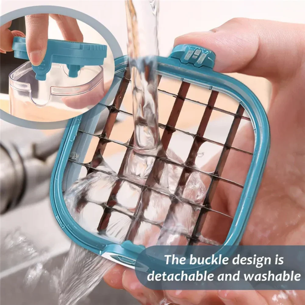 Manual Fruit Slicer with Collection Container and Interchangeable Blades