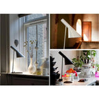 Metal Table Lamp with Angled Shade for Desk