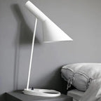 Metal Table Lamp with Angled Shade for Desk