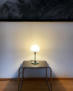 Glass Globe Table Lamp with Metal Base