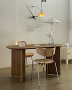 Glass Globe Table Lamp with Metal Base