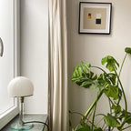 Glass Globe Table Lamp with Metal Base