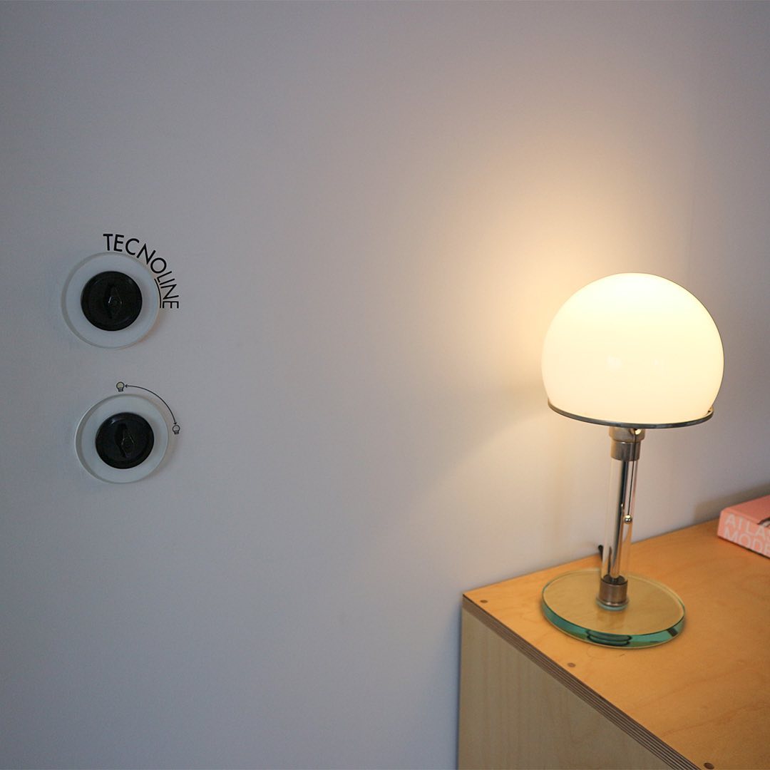 Glass Globe Table Lamp with Metal Base