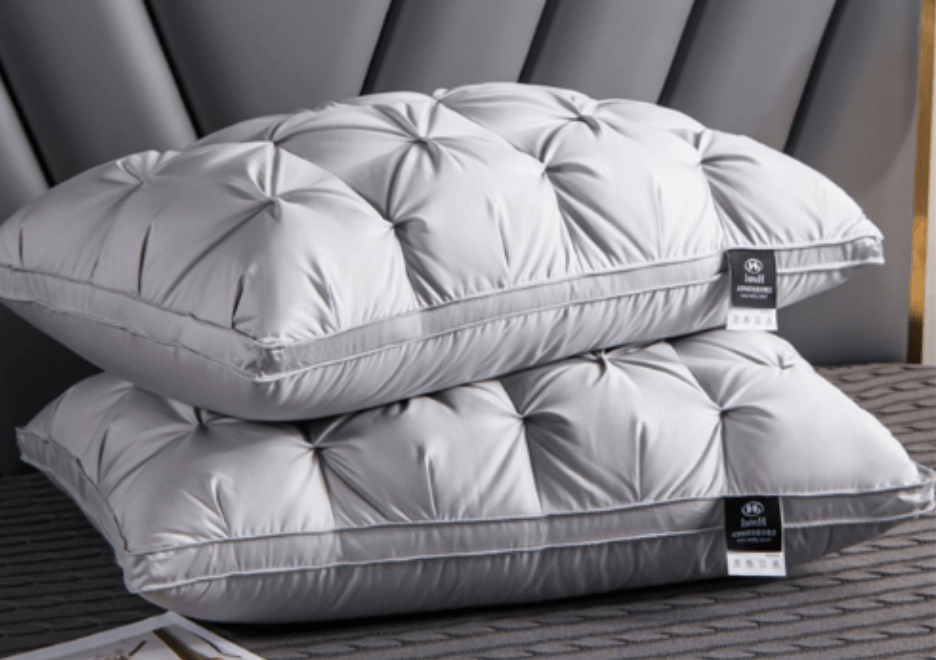 Soft Bed Pillow with Quilted Design for Sleeping