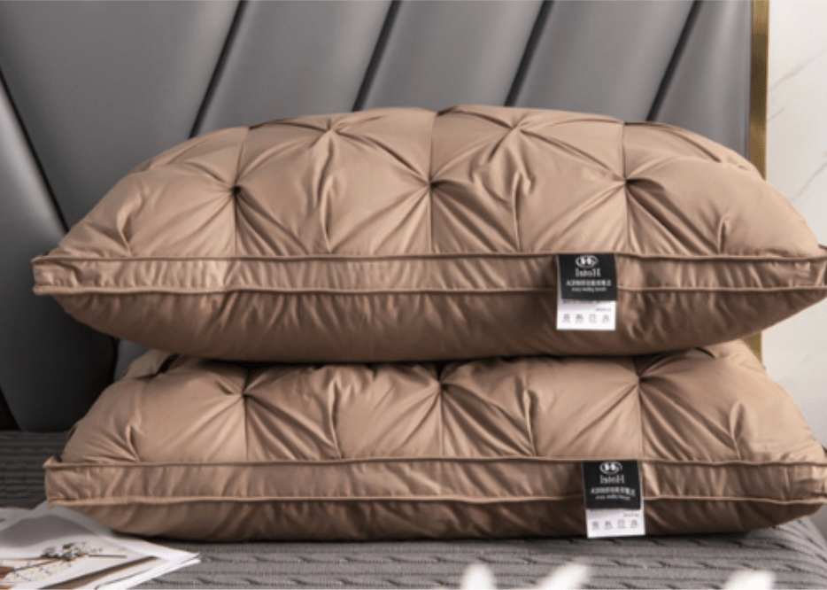 Soft Bed Pillow with Quilted Design for Sleeping