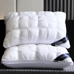 Soft Bed Pillow with Quilted Design for Sleeping