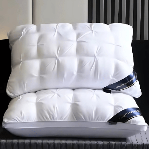 Soft Bed Pillow with Quilted Design for Sleeping