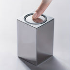 Stainless Steel Toothpick Dispenser with Push Button for Hygienic Table Use