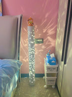 Column Floor Lamp with Cut Out Design for Ambient Lighting
