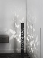 Column Floor Lamp with Cut Out Design for Ambient Lighting