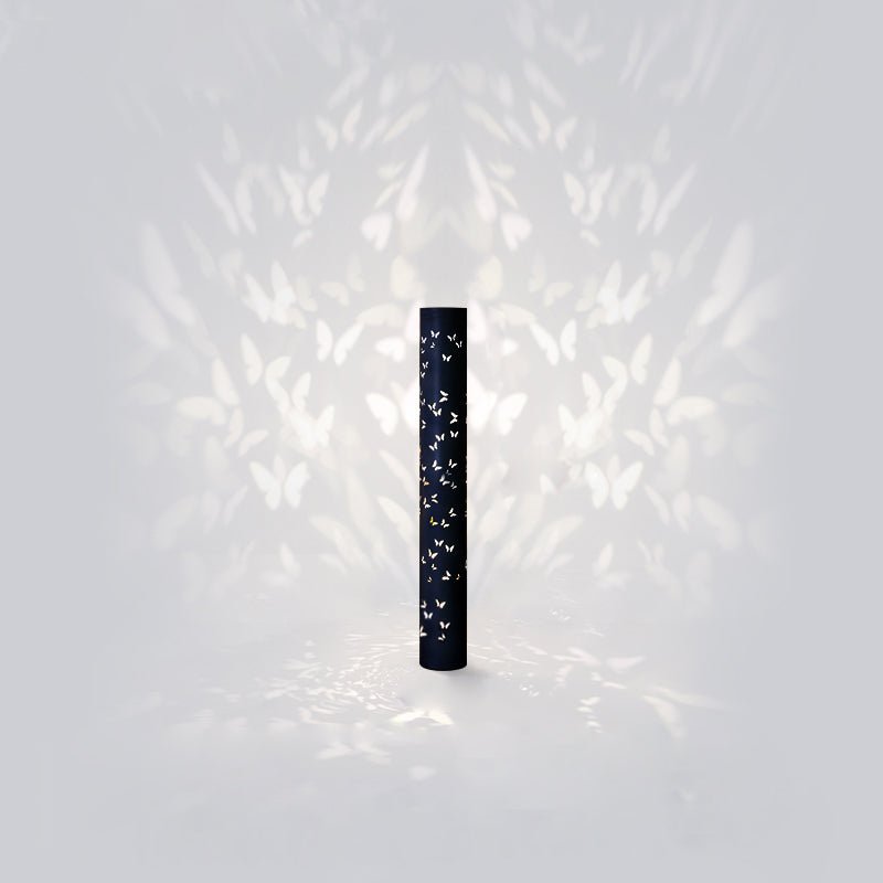 Column Floor Lamp with Cut Out Design for Ambient Lighting