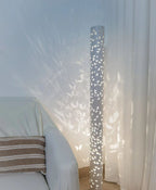 Column Floor Lamp with Cut Out Design for Ambient Lighting