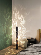 Column Floor Lamp with Cut Out Design for Ambient Lighting