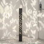 Column Floor Lamp with Cut Out Design for Ambient Lighting
