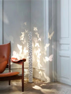 Column Floor Lamp with Cut Out Design for Ambient Lighting