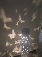 Column Floor Lamp with Cut Out Design for Ambient Lighting