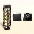 Column Floor Lamp with Cut Out Pattern