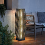 Column Floor Lamp with Cut Out Pattern