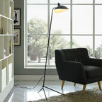 Adjustable Arm Floor Lamp with Mid-Century Modern Design