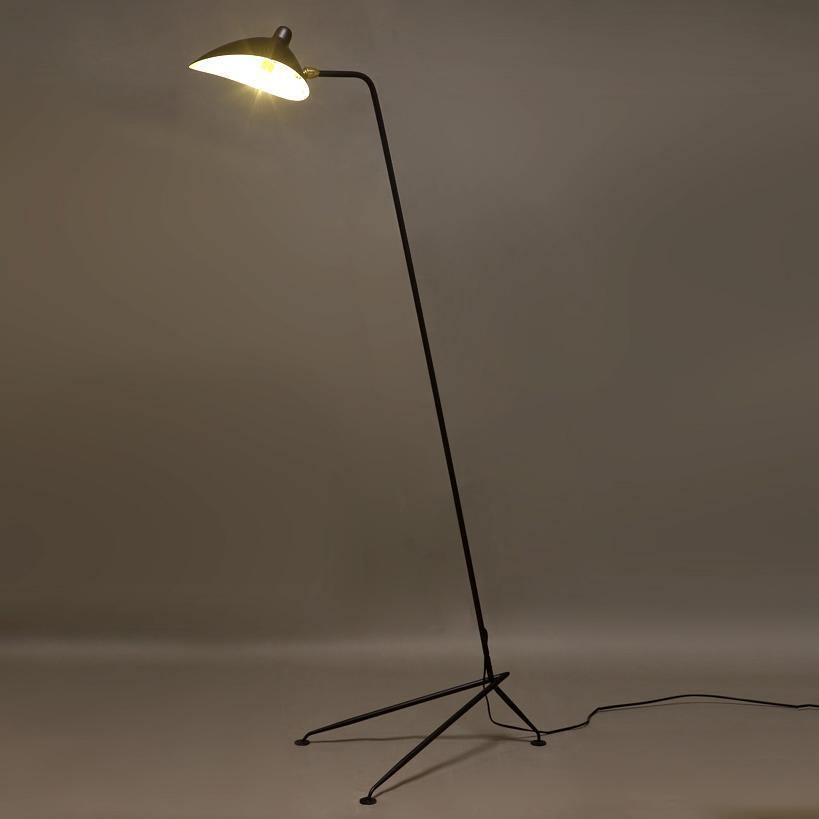Adjustable Arm Floor Lamp with Mid-Century Modern Design