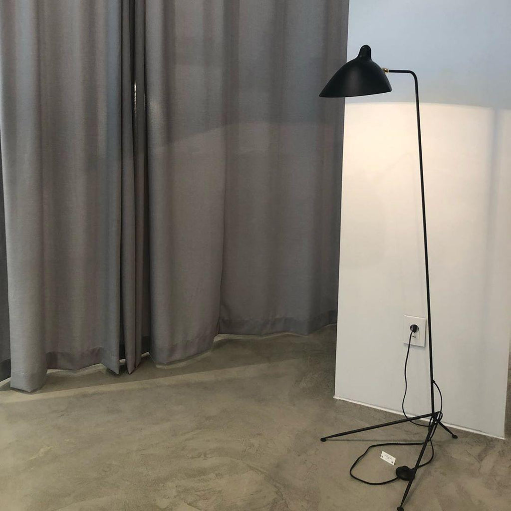 Adjustable Arm Floor Lamp with Mid-Century Modern Design