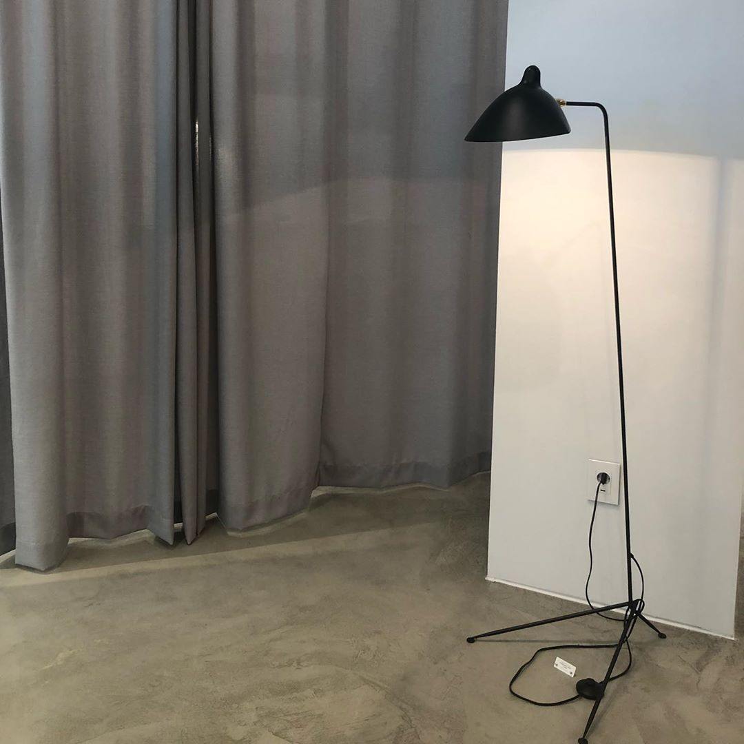 Adjustable Arm Floor Lamp with Mid-Century Modern Design