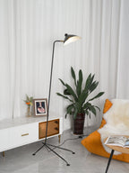 Adjustable Arm Floor Lamp with Mid-Century Modern Design