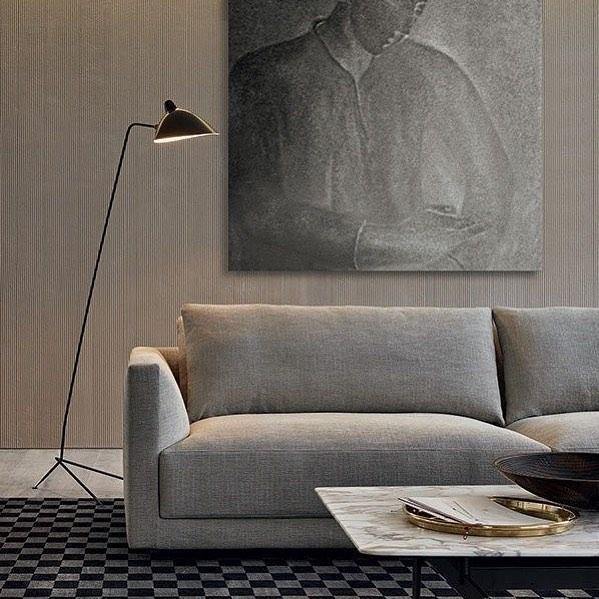 Adjustable Arm Floor Lamp with Mid-Century Modern Design