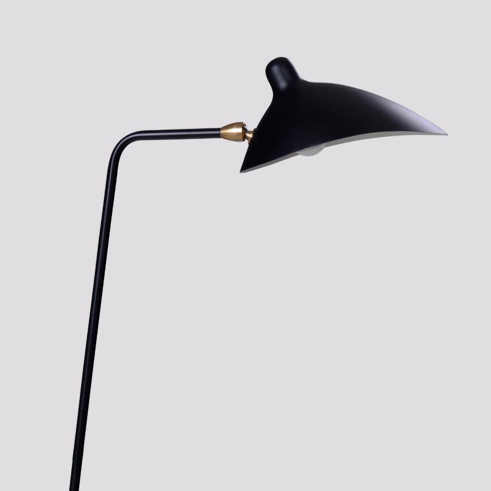 Adjustable Arm Floor Lamp with Mid-Century Modern Design