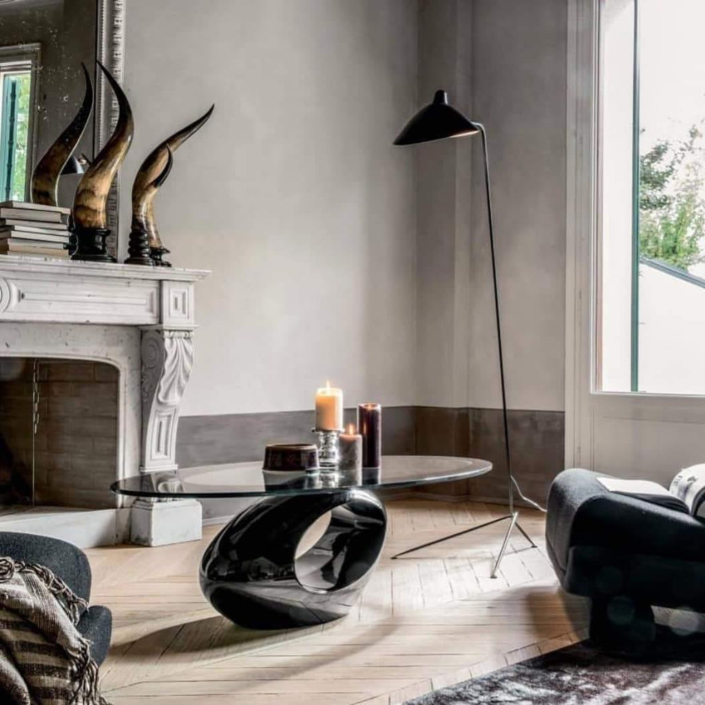 Adjustable Arm Floor Lamp with Mid-Century Modern Design