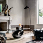 Adjustable Arm Floor Lamp with Mid-Century Modern Design
