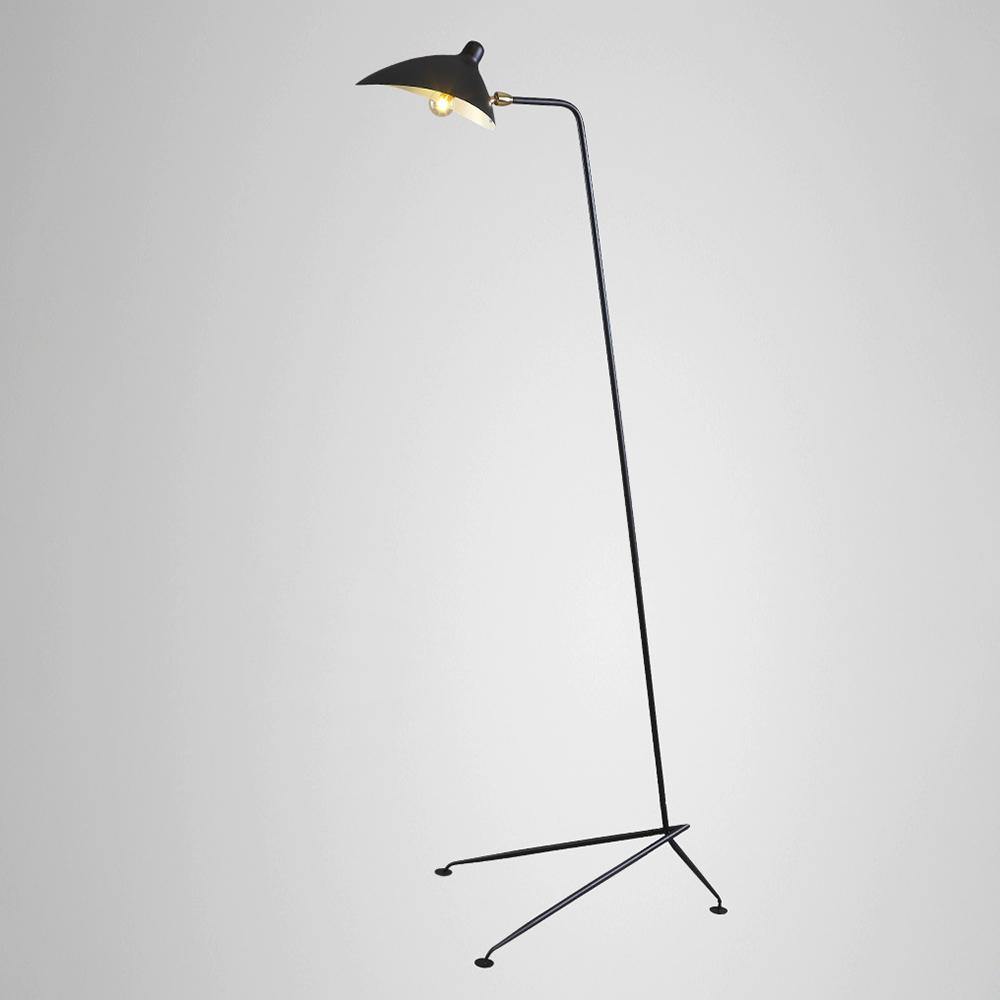 Adjustable Arm Floor Lamp with Mid-Century Modern Design