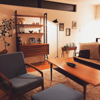 Adjustable Arm Floor Lamp with Mid-Century Modern Design