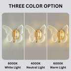 Butterfly LED Wall Light with Acrylic Wings
