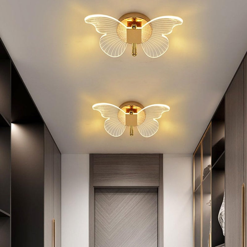 Butterfly LED Wall Light with Acrylic Wings