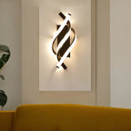 Modern Twisted LED Wall Sconce with Gold Finish